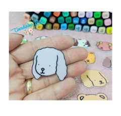 Aplique Bobbie Goods cabecinha - 1 unidade - Claudinha Fitas