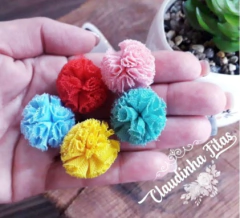 Pompom de malha 25mm c/10unids - comprar online