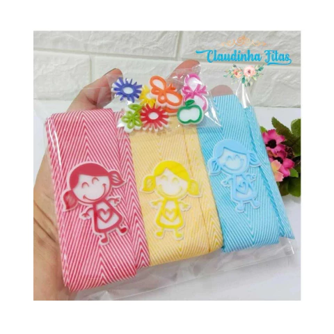 Kit fita Chevron Yama (38mm e 10mm) 10,5 metros de fita + 9 apliques de acrilico