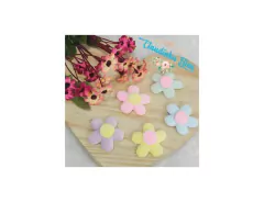 Aplique de resina rosquinha 2cm - c/5 unidades sortidas