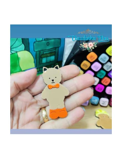 Aplique de acrílico corpinho Bobbie Goods - 1 unidade - Claudinha Fitas