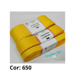 Fita Gorgurão YAMA - Maize ( amarelo milho)- cor 650 - 5 metros - comprar online
