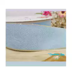 Fita aveludada com borda - 38mm - 1 metro - loja online