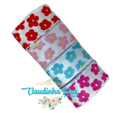 Fita Sinimbu 1936 Floral 38mm - kit c/2mts de cada