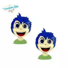 Aplique de acrilico duplo Divertida Mente rostinho -1 unidade - comprar online