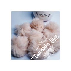 Pompom de pelúcia 7cm - par na internet