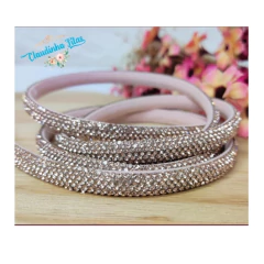 Meia cana de strass ( 6mm) - 1 METRO - comprar online
