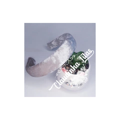 Tiara de camurça acolchoada 17x30mm