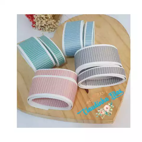 kit 12 - fita flex aveludada - 4m de 38mm - 4m de 16mm ( 4 cores)