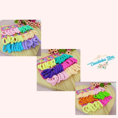 Xuxinha para cabelo trançada G 4,5 cm ( 4 unidades )