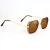 Óculos de Sol Dustin Marrom c/ Dourado - loja online