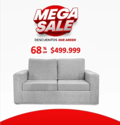 Sofa Marsella 2 Cuerpos liso - comprar online