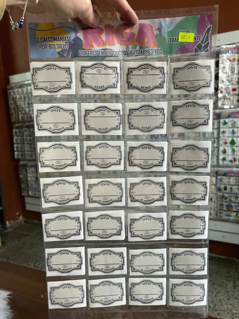 ETIQUETAS REUTILIZABLES ESPECIES X56 unidades - comprar online