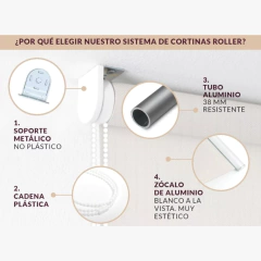Sunscreen Roller (2,20m ancho) - Sedería Sebastián