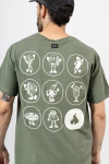 Remera semi-oversized Locos Personajes - Verde