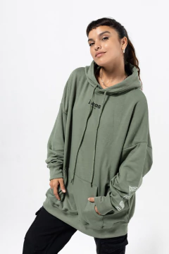 Buzo oversized Locos Vino Soda Chori - Verde