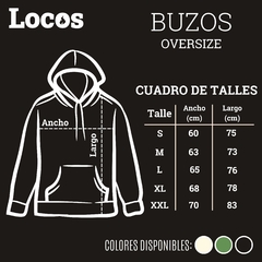 Buzo oversized Locos Vino Soda Chori - Negro - comprar online