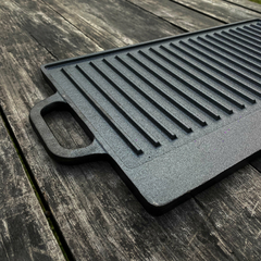 Plancha de Hierro Fundido Reversible - LOCOS X EL ASADO