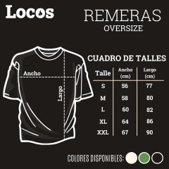 Imagen de Remera oversized Locos Chimi - Verde