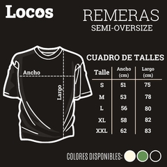 Imagen de Remera semi-oversized Locos Personajes - Negra