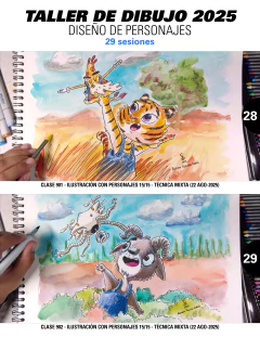 LIBRO DE DIBUJO PDF / 151 SESIONES CLASES GRABADAS EN VIDEO / 9 TALLERES en internet