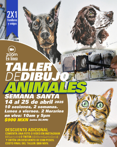 ¡TALLER/CURSO DE DIBUJO Semana santa 2025. en línea en vivo - (copia)
