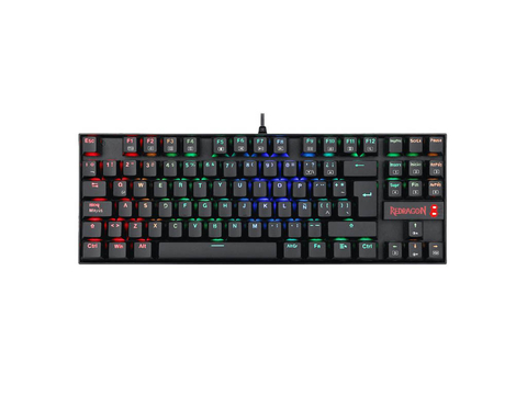 TECLADO REDRAGON K552 KUMARA RAINBOW NEGRO RED ESP