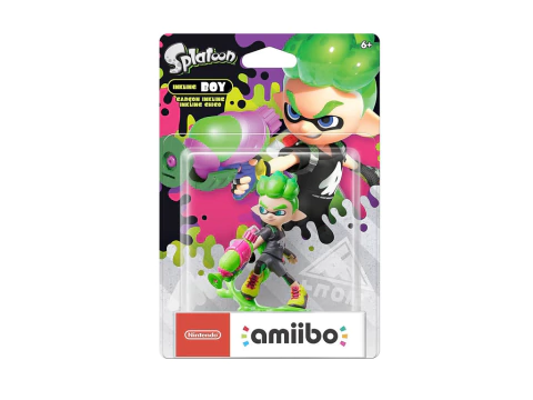 AMIIBO SPLATOON INKLING BOY NEON GREEN