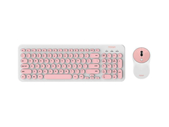 KIT TECLADO Y MOUSE INALÁMBRICO NOGA S5600 ROSA
