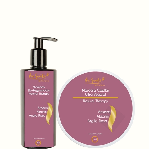 Linha Bio Regeneradora - Argila Rosa Shampoo + Mascara - comprar online