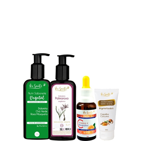 Skincare Perfeito Ultra Vegetal para Hidrtatação e Clareamento