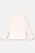 Blusa Infantil Feminina em Ribana Canelada (Off White) Up Baby