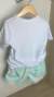 Conjunto T shirts e short -DUDES na internet