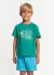 Conjunto Infantil Menino Camiseta + Bermuda Estampa Dino