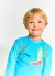 Blusa UV Infantil Menino Estampa Dilo, o Crocodilo – Tam. 6 meses a 12 anos – Azul Ceruleo na internet