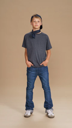 REMERA MAX GRIS MELANGE OSCURO - comprar online