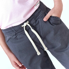 PANTALON GABARDINA LECLERC GRIS TOPO - comprar online