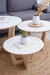 Mesa Ratona Melamina Roble 70cm Modelo Roma en internet