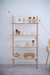 Biblioteca En Melamina Blanca Y Roble SM - comprar online