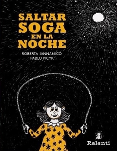 Saltar soga en la noche