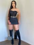 Saia de strass arrastão - loja online