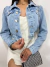 Jaqueta jeans manga princesa - comprar online