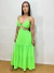 Vestido longo verde lima