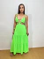Vestido longo verde lima - comprar online
