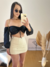 Cropped ciganinha Laise preto
