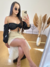 Cropped ciganinha Laise preto - comprar online