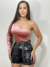 Bory de veludo manga nula rosé - Loja Espaço Fashionn