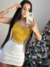 Corselete amarelo gold - comprar online