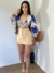 Cropped de manguinha estampado