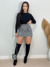 short saia tweed na internet